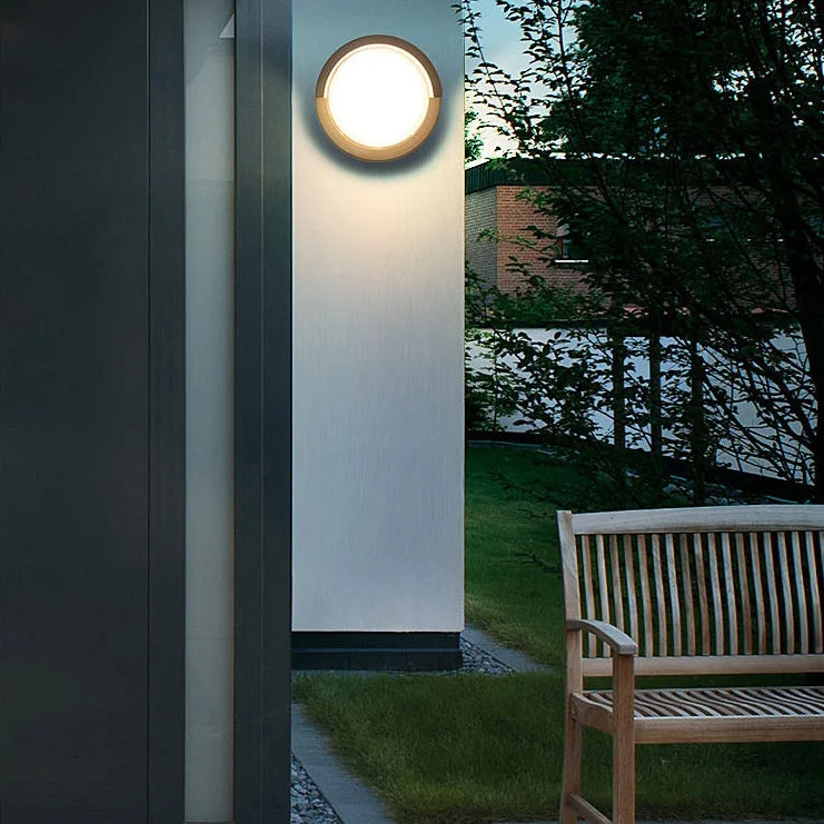 Wandlamp Voor Buiten LED Rond of Vierkant Zwart of Wit 3W-8W IP54 Gevel Terras Moderne Buitenverlichting | Sansoti