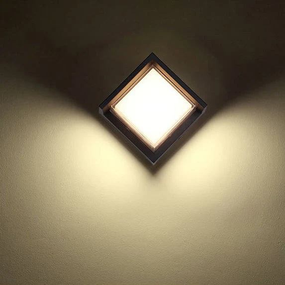 Wandlamp Voor Buiten LED Rond of Vierkant Zwart of Wit 3W-8W IP54 Gevel Terras Moderne Buitenverlichting | Sansoti