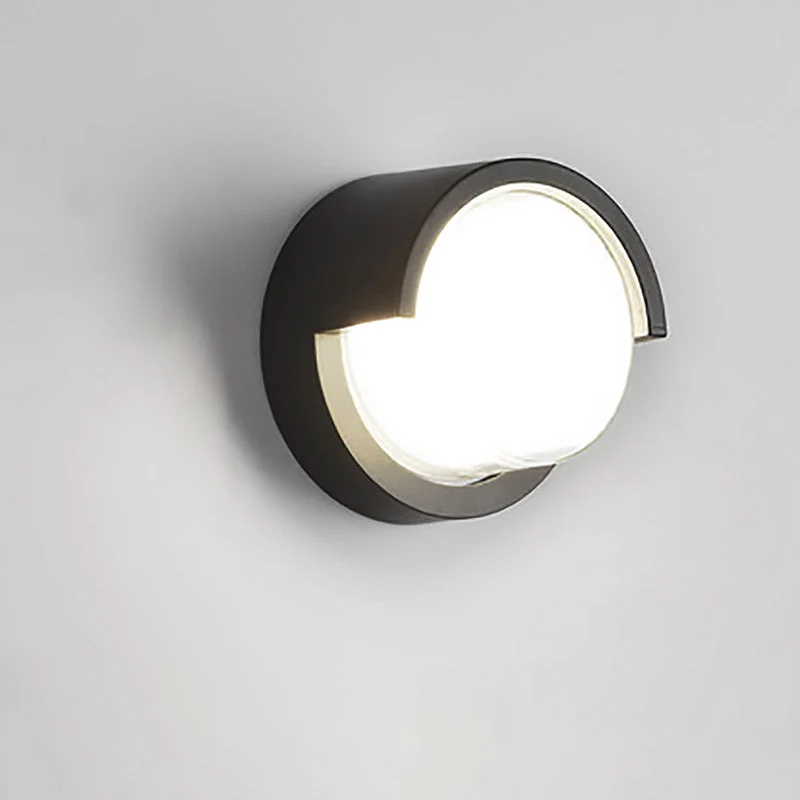 Wandlamp Voor Buiten LED Rond of Vierkant Zwart of Wit 3W-8W IP54 Gevel Terras Moderne Buitenverlichting | Sansoti
