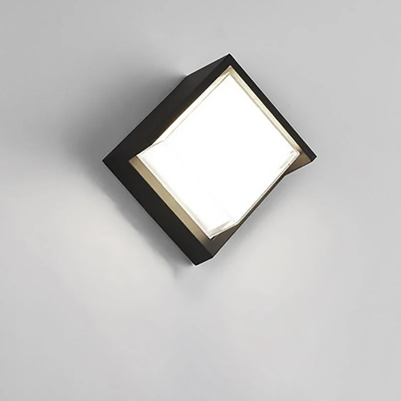 Wandlamp Voor Buiten LED Rond of Vierkant Zwart of Wit 3W-8W IP54 Gevel Terras Moderne Buitenverlichting | Sansoti