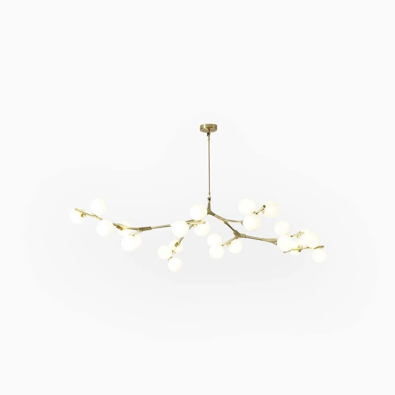 Kroonluchter Glazen Bollen Vertakte Armen Metaal 12-24 Lichtpunten Modern Design Woonkamer Eetkamer Hal | Sansoti