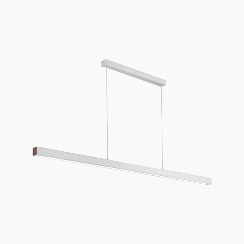 Lineaire Hanglamp Aluminium LED Dimbaar Modern Minimalistisch Design Zwart Wit Eetkamer Woonkamer Verlichting | Sansoti