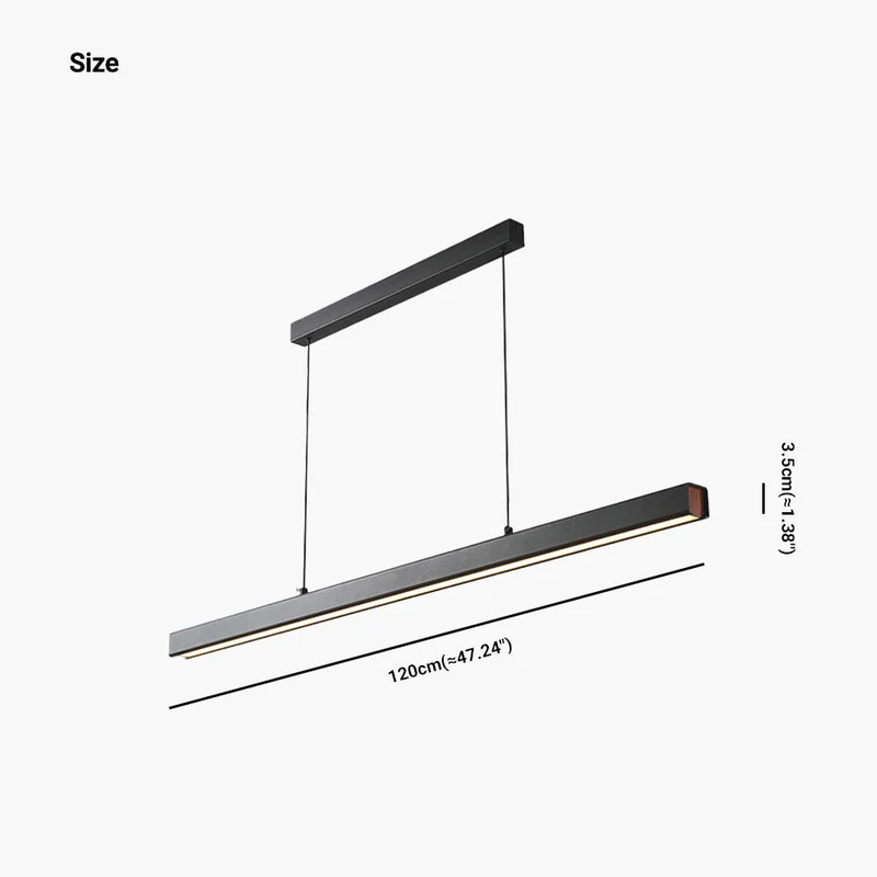 Lineaire Hanglamp Aluminium LED Dimbaar Modern Minimalistisch Design Zwart Wit Eetkamer Woonkamer Verlichting | Sansoti