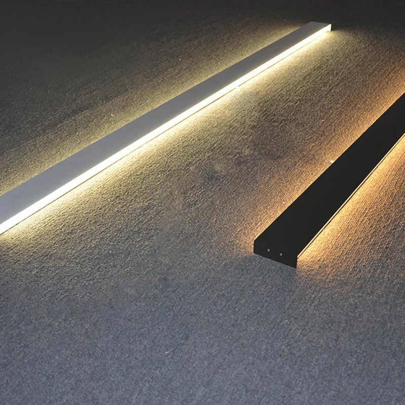 Lineaire LED Wandlamp Aluminium Dimbaar Zwart Wit Modern Smal Design Slaapkamer Woonkamer Sfeerverlichting | Sansoti
