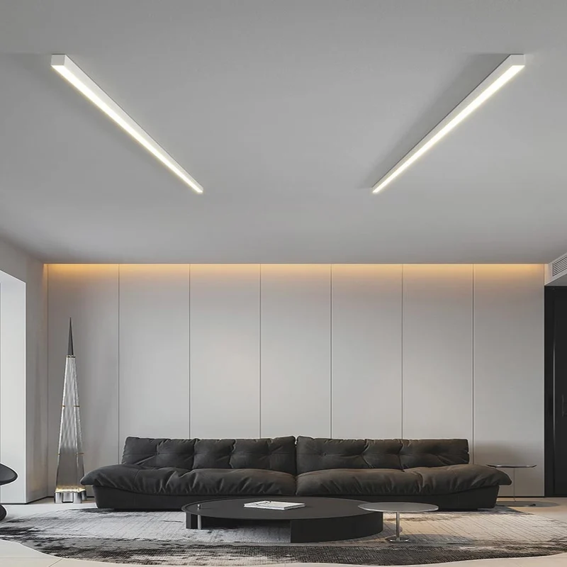 Lineaire Plafondlamp LED Strak Design Instelbaar Licht Zwart Wit Modern Interieur Energiezuinig Verlichting | Sansoti