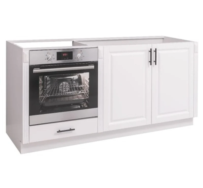 Casa Padrino Küchenschrank im Landhausstil mit 2 Türen und 1 Schublade, 175 x 58 x 85 cm