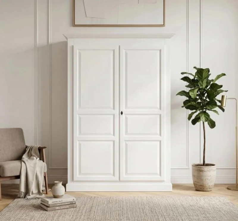 Casa Padrino Schrank im Landhausstil mit 2 Türen, 149 x 67 x 210 cm
