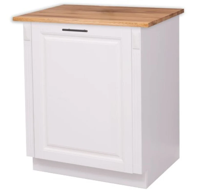Casa Padrino Küchenschrank im Landhausstil mit 1 Tür und Eichenholzplatte, 74 x 60 x 89 cm