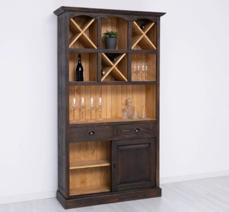Casa Padrino Theke im Landhausstil, 120 x 41 x 210 cm