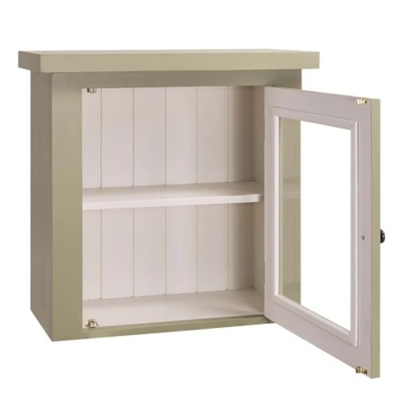 Casa Padrino Küchenschrank im Landhausstil mit 1 Glastür, 67 x 31 x 65 cm