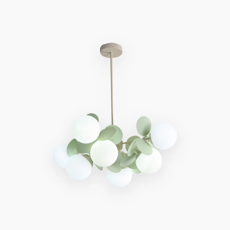 Kroonluchter Modern Opaal Glazen Takken LED Dimbaar Woonkamer Eetkamer Sfeerverlichting Artistiek Design | Sansoti
