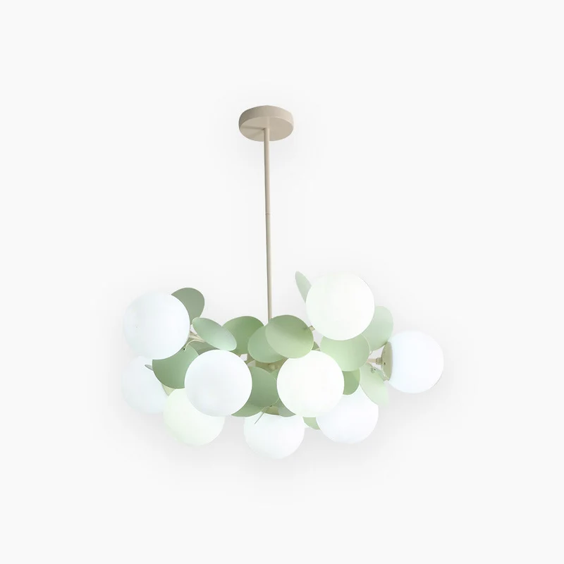 Kroonluchter Modern Opaal Glazen Takken LED Dimbaar Woonkamer Eetkamer Sfeerverlichting Artistiek Design | Sansoti