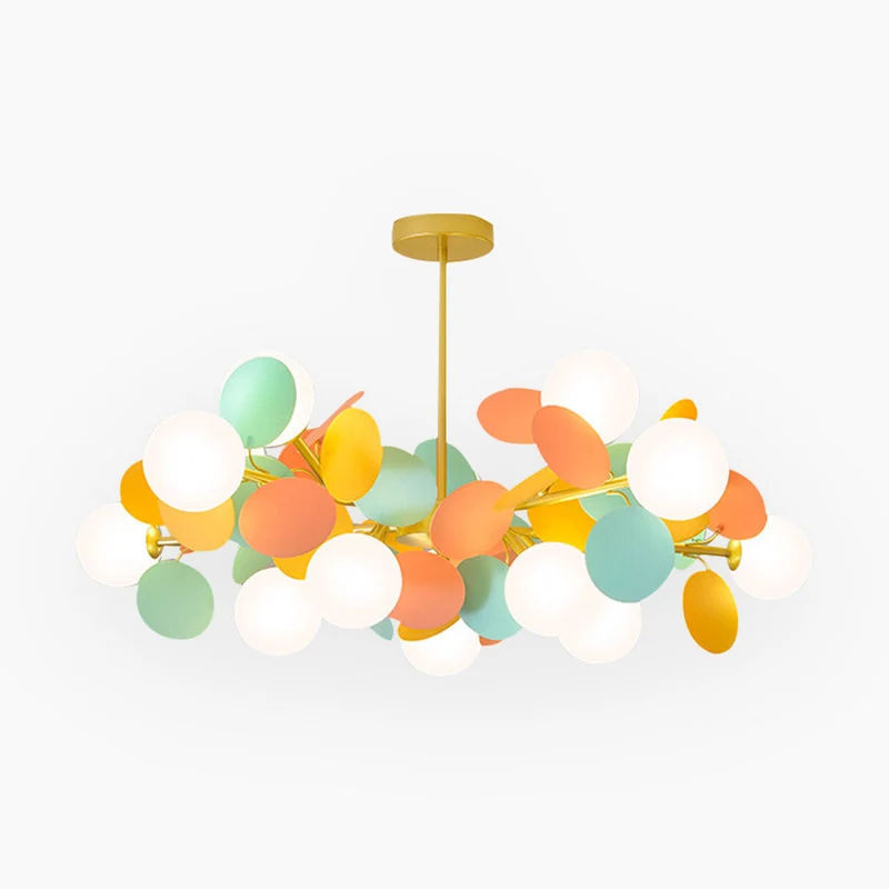 Kroonluchter Modern Opaal Glazen Takken LED Dimbaar Woonkamer Eetkamer Sfeerverlichting Artistiek Design | Sansoti