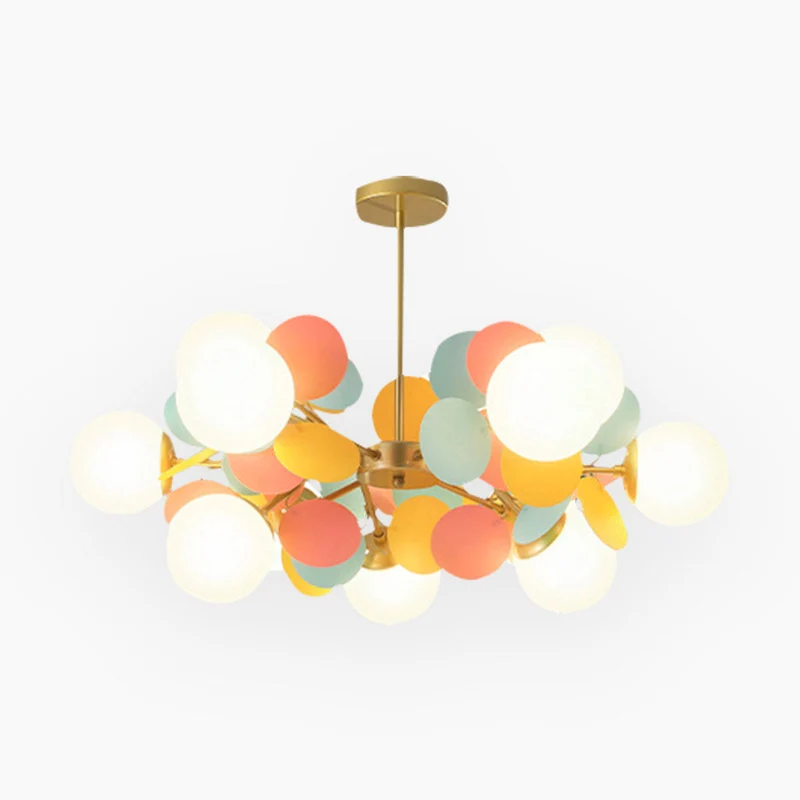 Kroonluchter Modern Opaal Glazen Takken LED Dimbaar Woonkamer Eetkamer Sfeerverlichting Artistiek Design | Sansoti