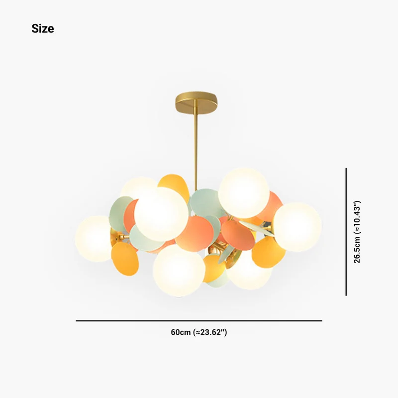 Kroonluchter Modern Opaal Glazen Takken LED Dimbaar Woonkamer Eetkamer Sfeerverlichting Artistiek Design | Sansoti