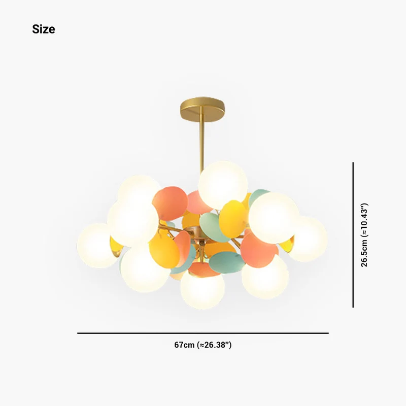 Kroonluchter Modern Opaal Glazen Takken LED Dimbaar Woonkamer Eetkamer Sfeerverlichting Artistiek Design | Sansoti