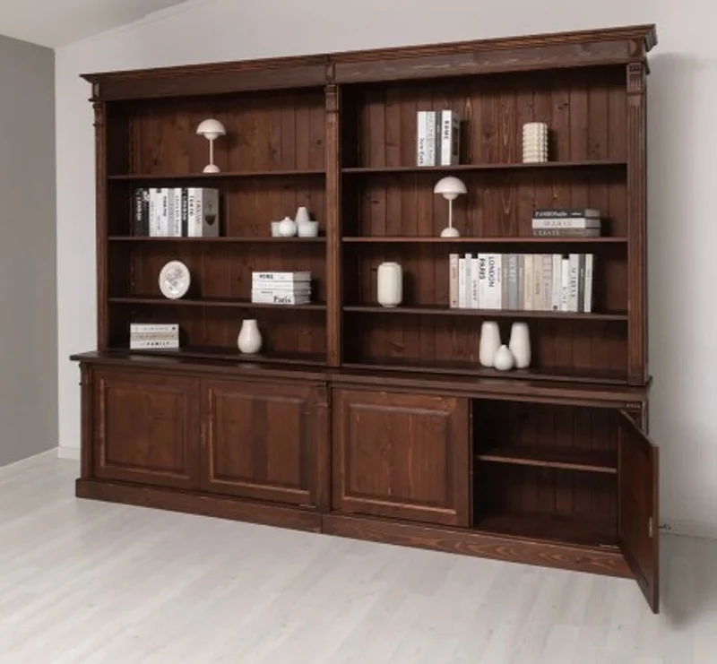 Casa Padrino Bücherregal im Landhausstil, 300 x 53 x 233 cm