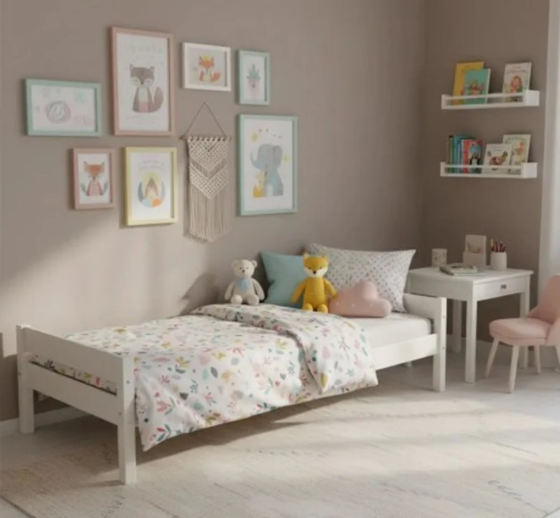 Casa Padrino Bett im Landhausstil, 200 x 90 x 50 cm