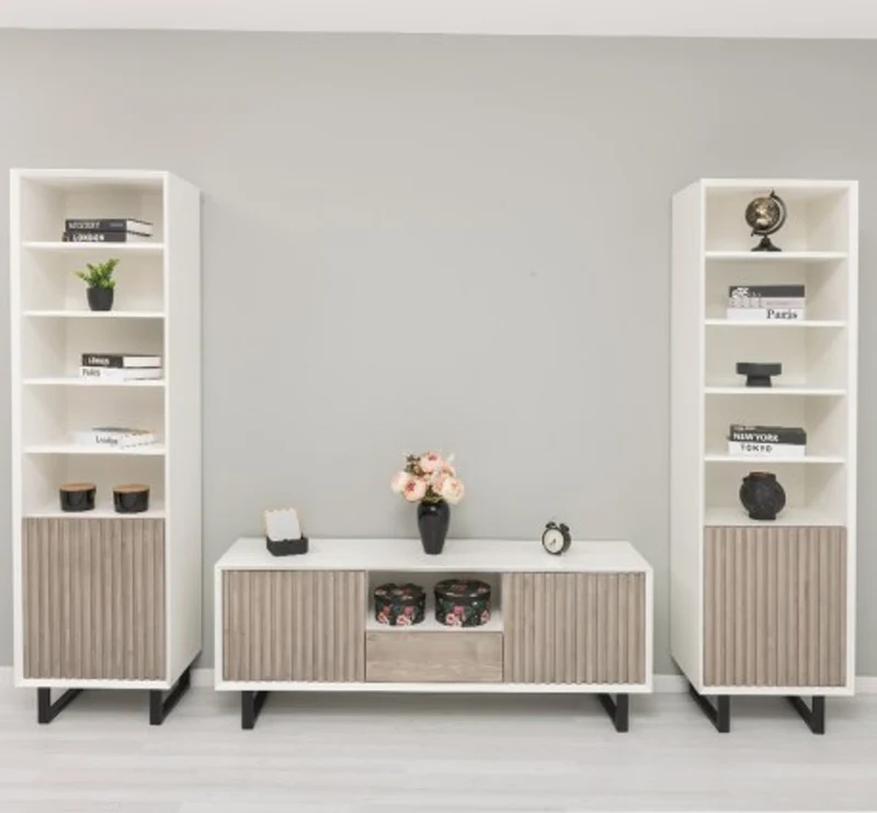 Casa Padrino TV Schrank im Landhausstil mit 2 Türen und 1 Schublade, 160 x 40 x 60 cm