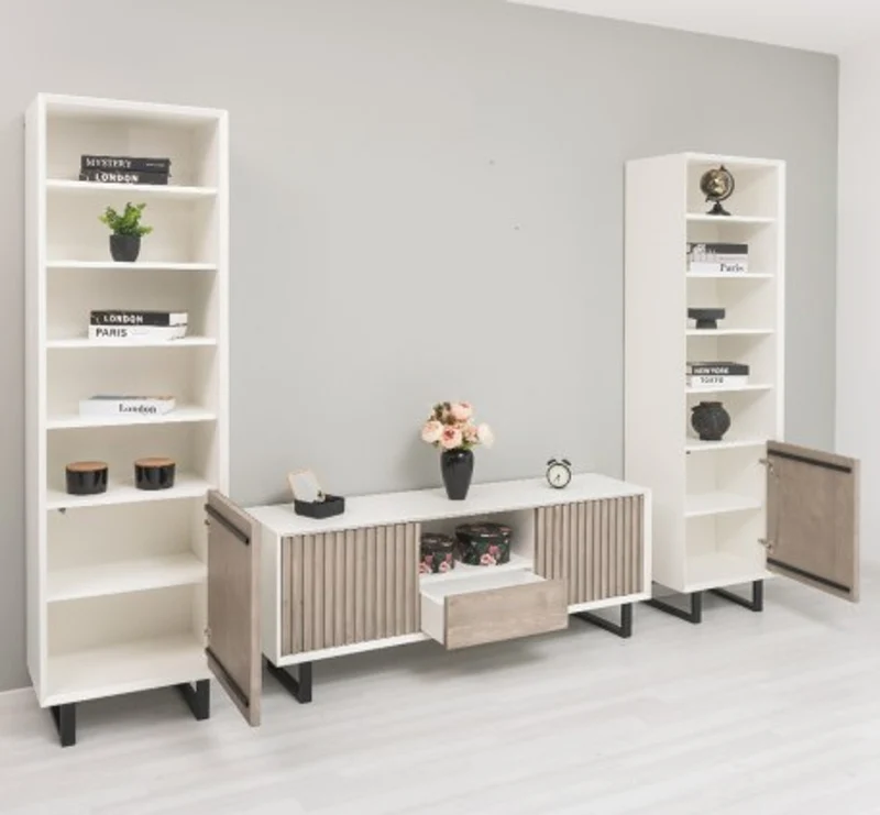 Casa Padrino TV Schrank im Landhausstil mit 2 Türen und 1 Schublade, 160 x 40 x 60 cm