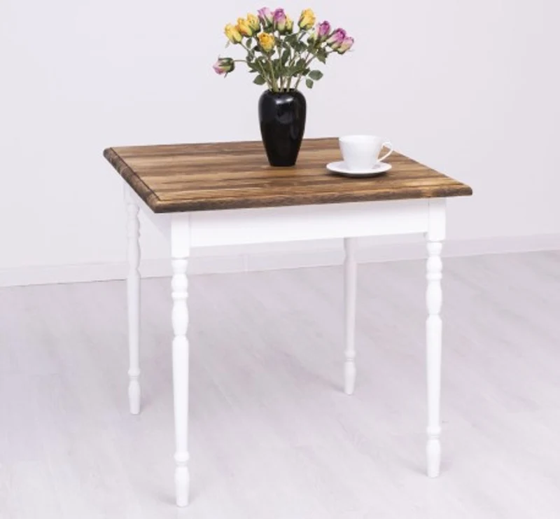Casa Padrino Esstisch im Landhausstil, 80 x 80 x 78 cm
