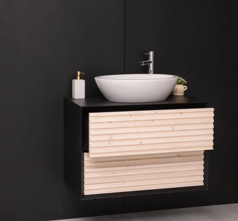Casa Padrino Waschtisch im Landhausstil mit 2 Schubladen, 90 x 50 x 61 cm