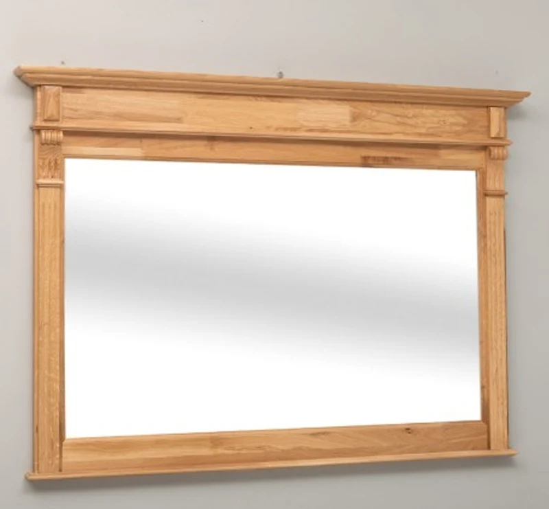 Casa Padrino Spiegel im Landhausstil Natur lackiert, 141 x 10 x 100 cm