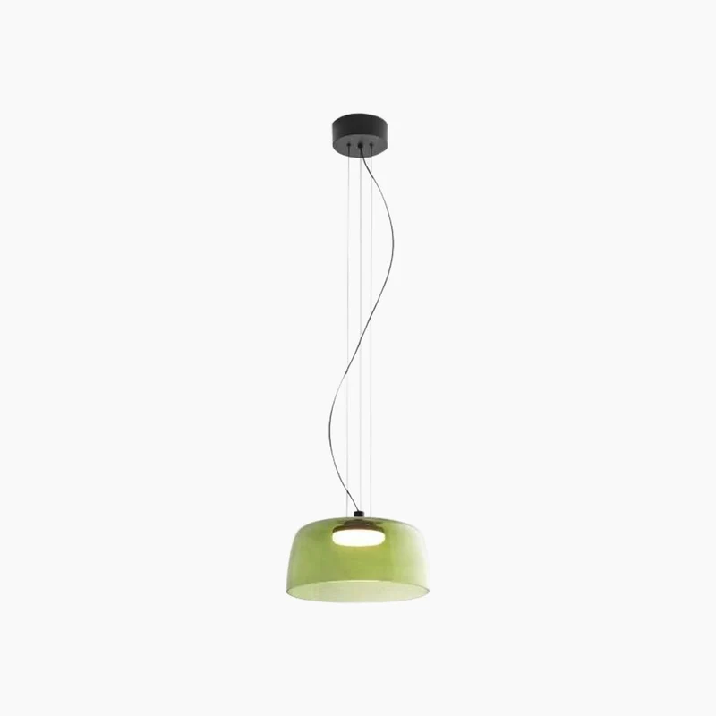 Gelaagde Glazen Hanglamp LED Dimbaar met Gekleurde Schermen Scandinavisch Design voor Eetkamer Woonkamer | Sansoti
