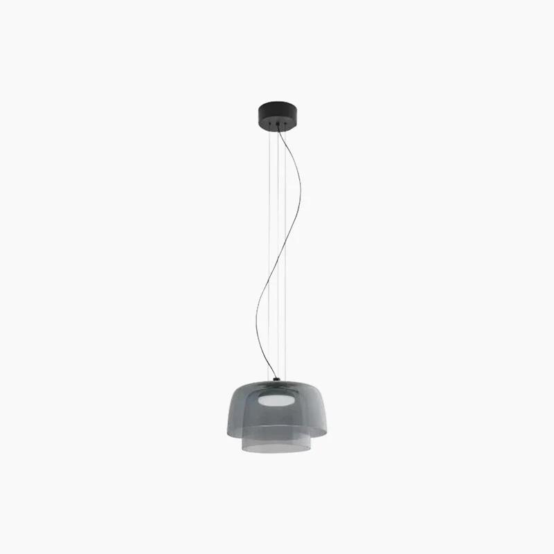 Gelaagde Glazen Hanglamp LED Dimbaar met Gekleurde Schermen Scandinavisch Design voor Eetkamer Woonkamer | Sansoti