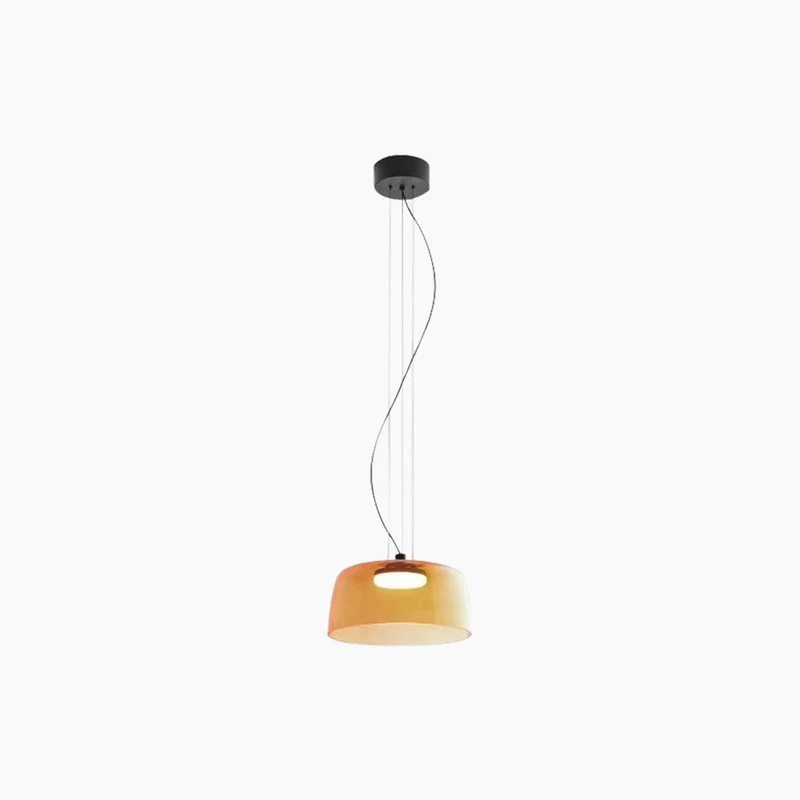 Gelaagde Glazen Hanglamp LED Dimbaar met Gekleurde Schermen Scandinavisch Design voor Eetkamer Woonkamer | Sansoti