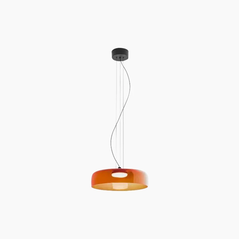 Gelaagde Glazen Hanglamp LED Dimbaar met Gekleurde Schermen Scandinavisch Design voor Eetkamer Woonkamer | Sansoti
