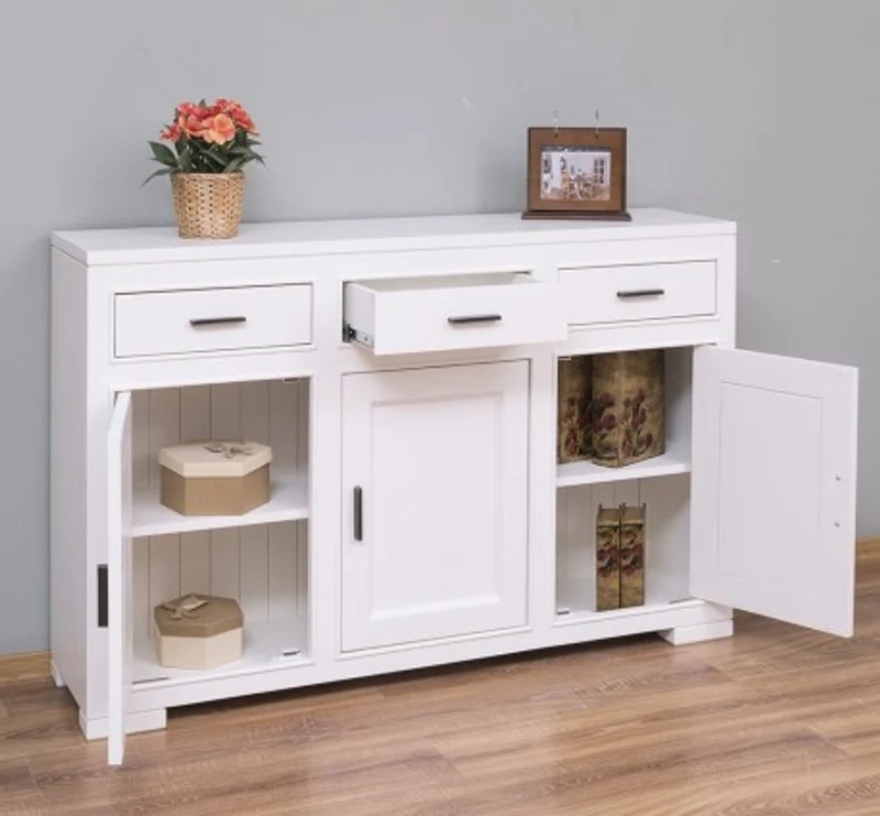 Casa Padrino Sideboard im Landhausstil mit 3 Türen und 3 Schubladen, 140 x 35 x 90 cm