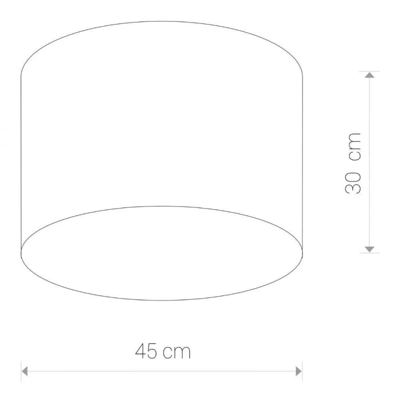 Cameron LED Deckenleuchte Ø 45cm Grau