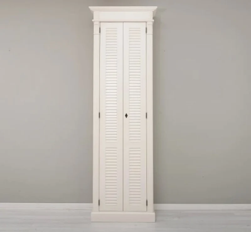 Casa Padrino Schrank im Landhausstil mit 2 Türen, 77 x 40 x 240 cm
