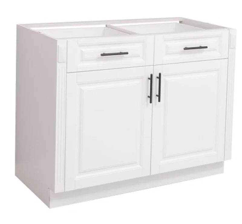 Casa Padrino Küchenschrank im Landhausstil mit 2 Türen und 2 Schubladen, 110 x 58 x 85 cm