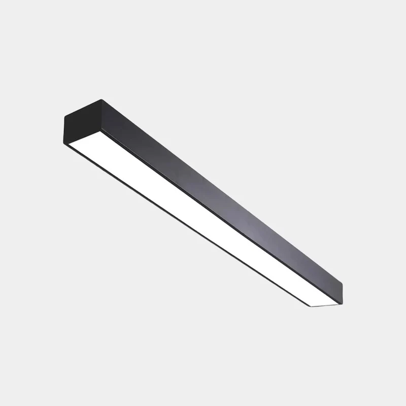 Lineaire LED Plafondlamp Aluminium Dimbaar met Afstandsbediening 3 Lichtkleur Modern Design Kantoor Eetkamer | Sansoti