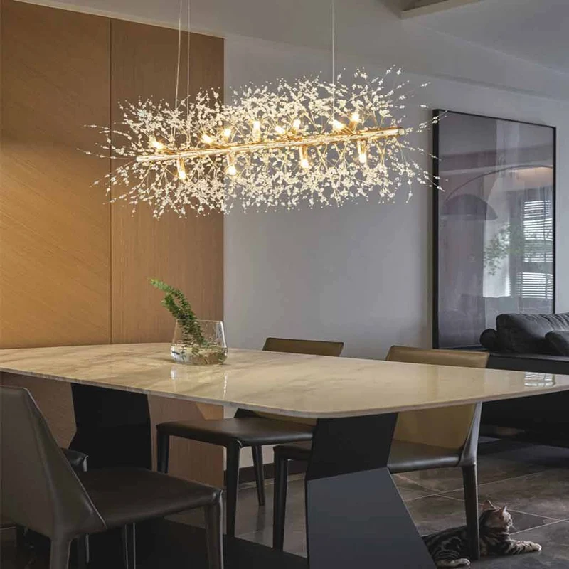 Kristallen Kroonluchter Metaal Glas Paardenbloem Design 8-16 Lichtpunten Goud Zilver Woonkamer Eetkamer Hal | Sansoti