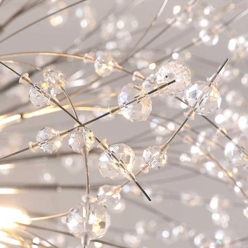 Kristallen Kroonluchter Metaal Glas Paardenbloem Design 8-16 Lichtpunten Goud Zilver Woonkamer Eetkamer Hal | Sansoti
