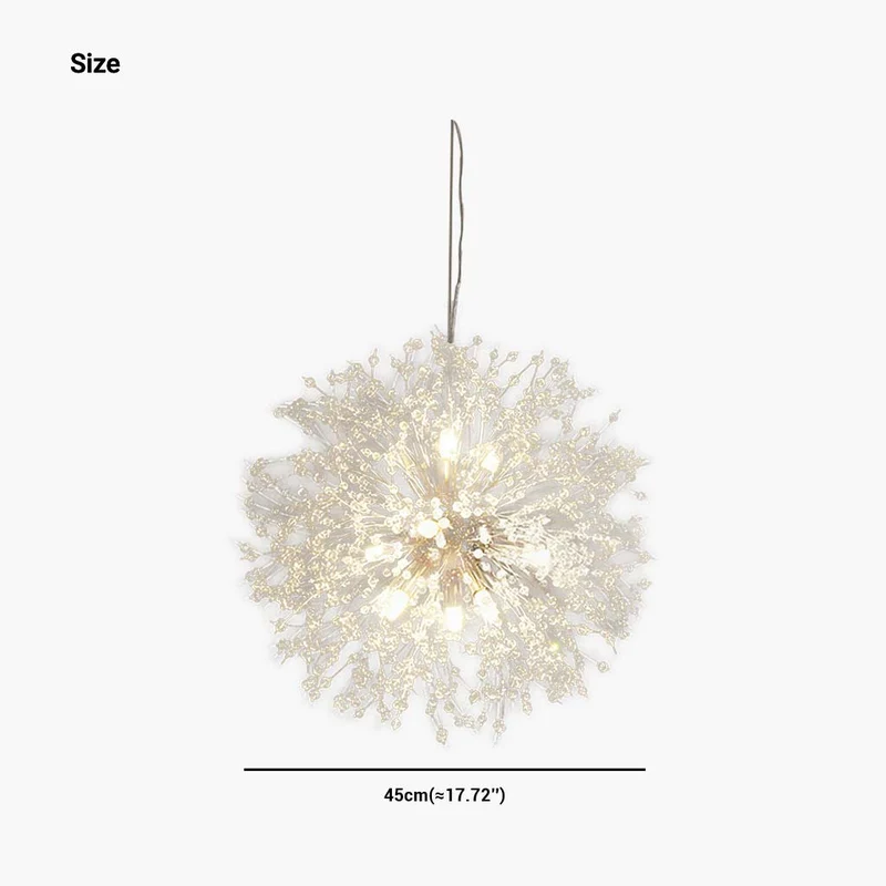 Kristallen Kroonluchter Metaal Glas Paardenbloem Design 8-16 Lichtpunten Goud Zilver Woonkamer Eetkamer Hal | Sansoti