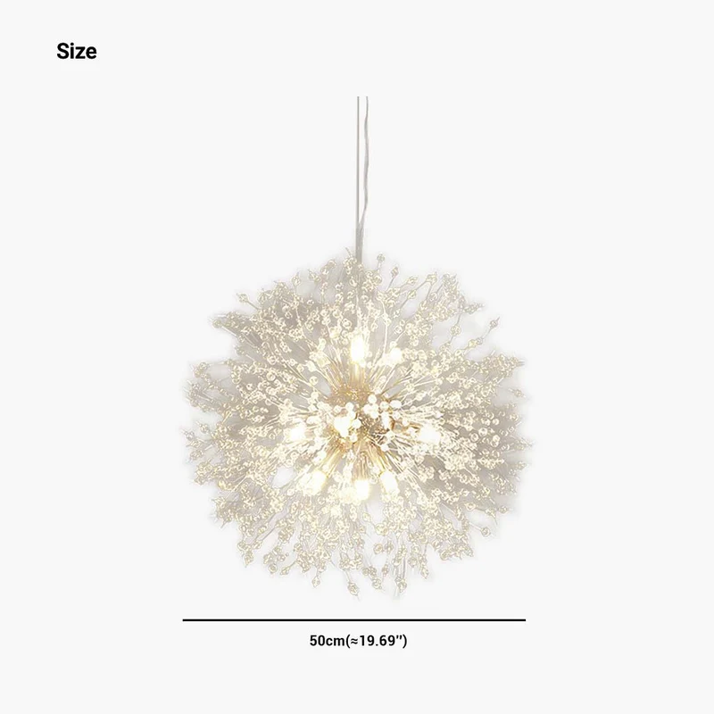 Kristallen Kroonluchter Metaal Glas Paardenbloem Design 8-16 Lichtpunten Goud Zilver Woonkamer Eetkamer Hal | Sansoti
