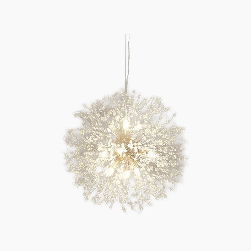 Kristallen Kroonluchter Metaal Glas Paardenbloem Design 8-16 Lichtpunten Goud Zilver Woonkamer Eetkamer Hal | Sansoti