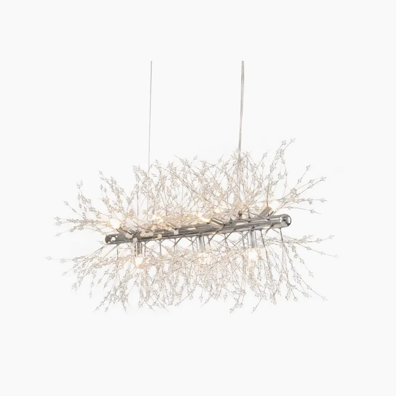 Kristallen Kroonluchter Metaal Glas Paardenbloem Design 8-16 Lichtpunten Goud Zilver Woonkamer Eetkamer Hal | Sansoti