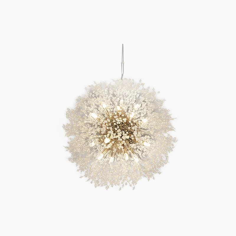 Kristallen Kroonluchter Metaal Glas Paardenbloem Design 8-16 Lichtpunten Goud Zilver Woonkamer Eetkamer Hal | Sansoti
