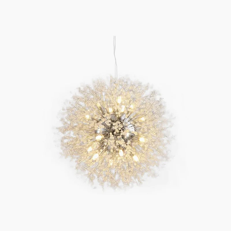 Kristallen Kroonluchter Metaal Glas Paardenbloem Design 8-16 Lichtpunten Goud Zilver Woonkamer Eetkamer Hal | Sansoti