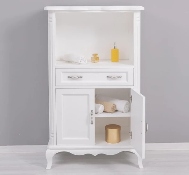 Casa Padrino Waschtisch im Landhausstil mit 2 Türen und 1 Schublade, 85 x 40 x 140 cm