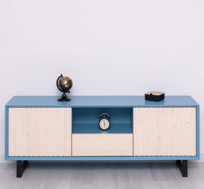Casa Padrino TV Schrank im Landhausstil mit 2 Türen und 1 Schublade, 160 x 40 x 60 cm