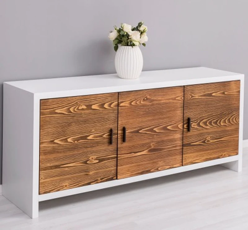 Casa Padrino Kommode im Landhausstil mit 3 Türen, 180 x 50 x 78 cm