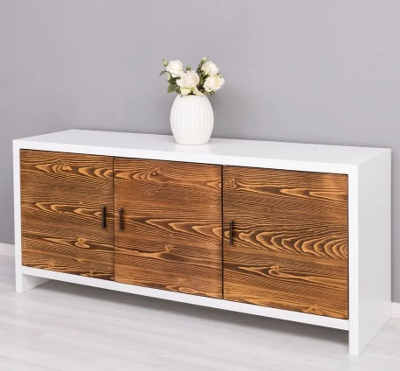 Casa Padrino Kommode im Landhausstil mit 3 Türen, 180 x 50 x 78 cm