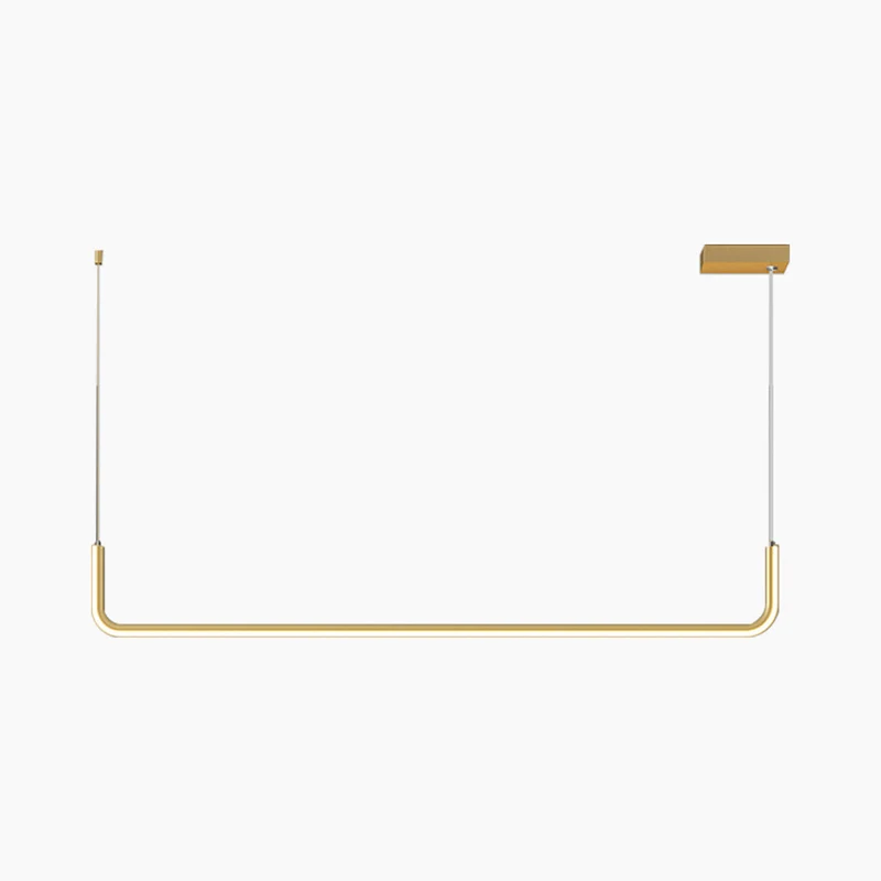 Lineaire LED Hanglamp Metaal Goud Zwart Dimbaar Verstelbaar 3 Lichtkleur Modern Plafondlamp Eetkamer | Sansoti