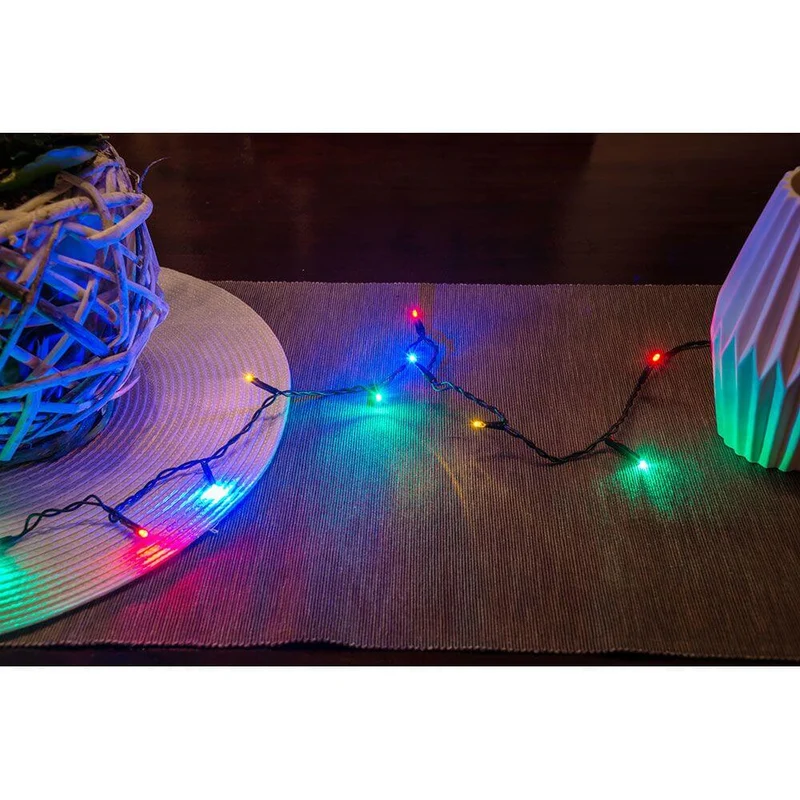 6m Micro LED Lichterkette 100 bunte Dioden